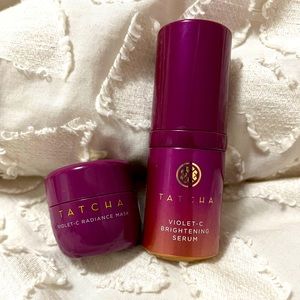 TATCHA VIOLET-C BRIGHTENING SERUM AND RADIANCE MASK DUO 💜